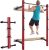 Merax Wall Mount Folding Squat Rack, 1000lb Capacity Fold Back Fold-in Power Rack with Pull Up Bar, J-Cups for Space-Saving Home Gym Fitness Equipment
