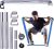 J Bryant Fitness Resistance Band Exercise Bar Full Body Workout Home Gym Equipment Large Hook 37.8in Metal Bar